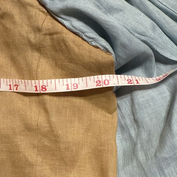 Peter Nygard Linen Shirt Sz 12 Linen Layered Button Down Long Sleeve Lagenlook - Picture 7 of 10